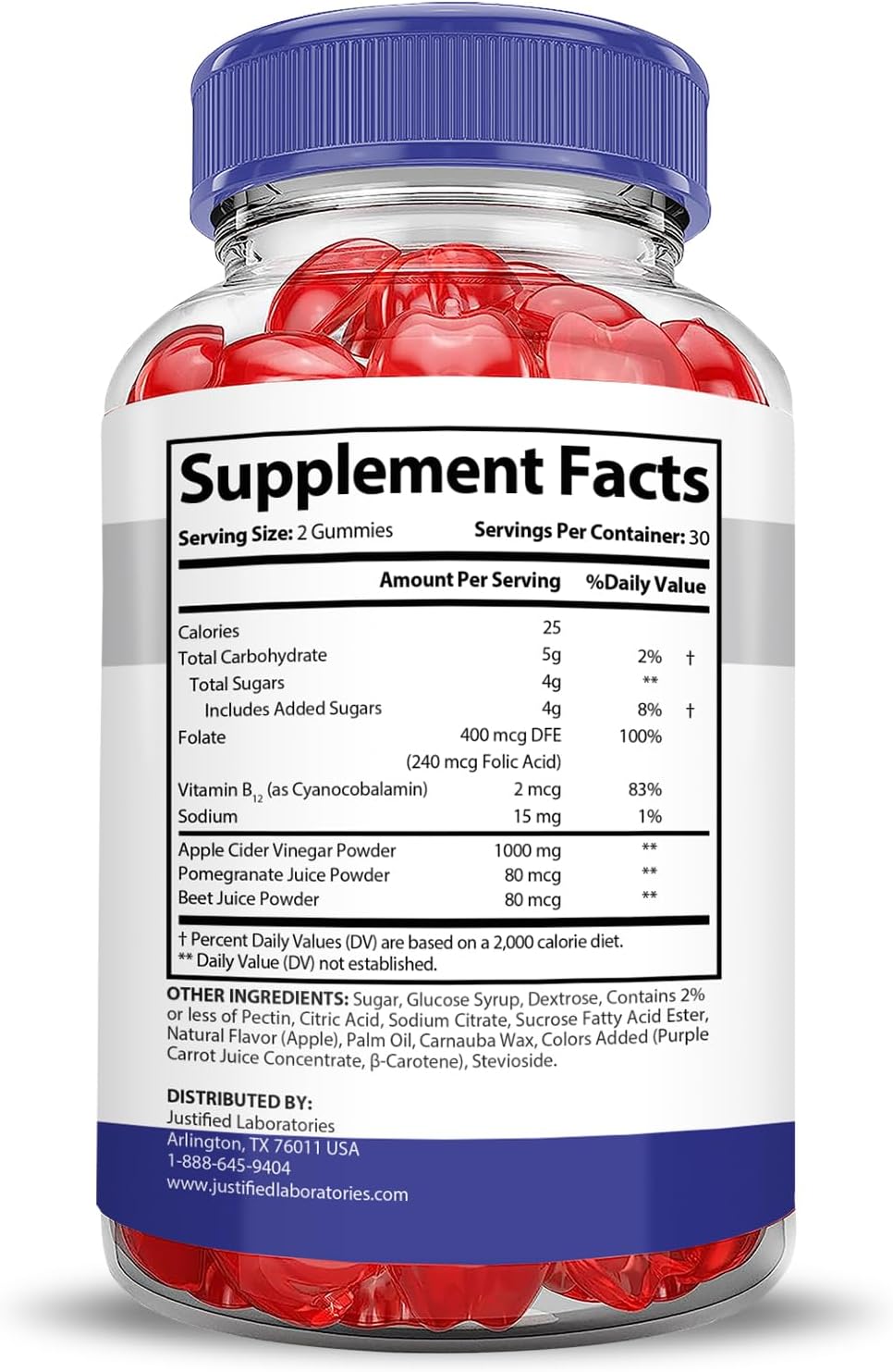 Keto Thrive ACV Gummies 1000MG with Pomegranate Beet Juice B12 - 60 Vegan Non GMO Gummies