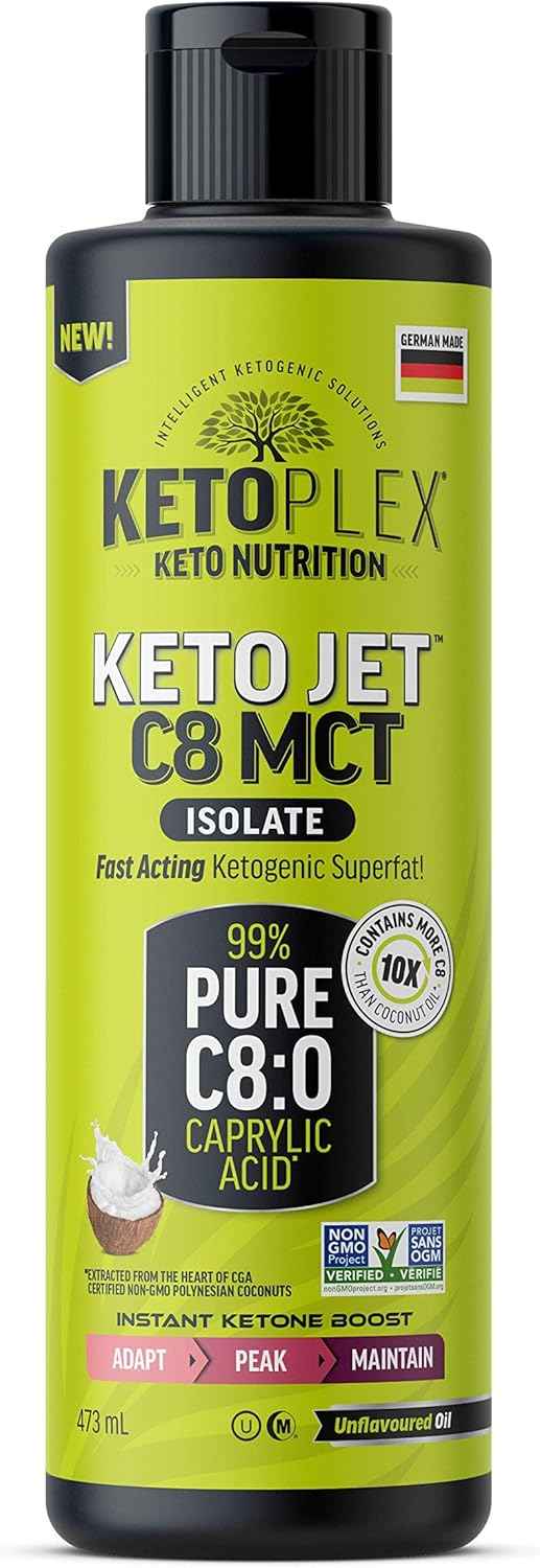 KetoJet™ C8 MCT Isolate Oil, 473 ml