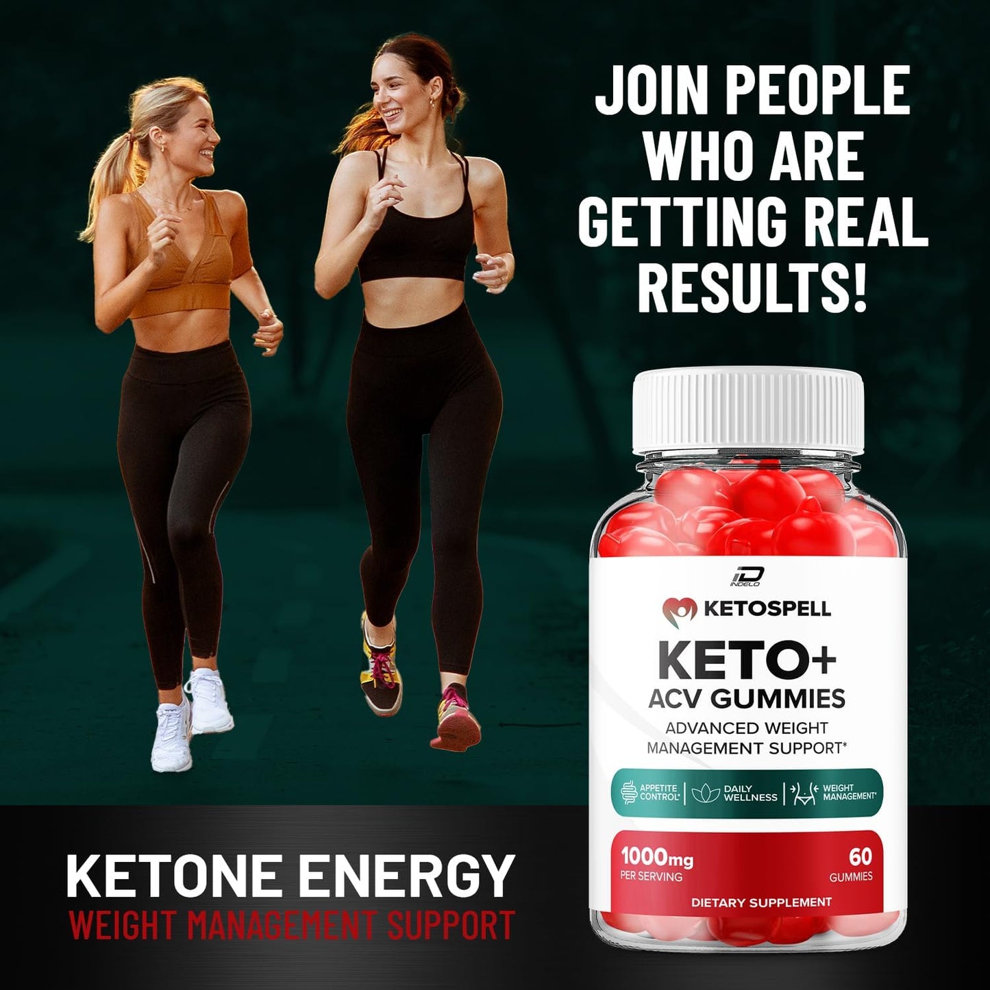 KetoSpell ACV Gummies - Apple Cider Vinegar 1000MG + B12 (2 Pack)