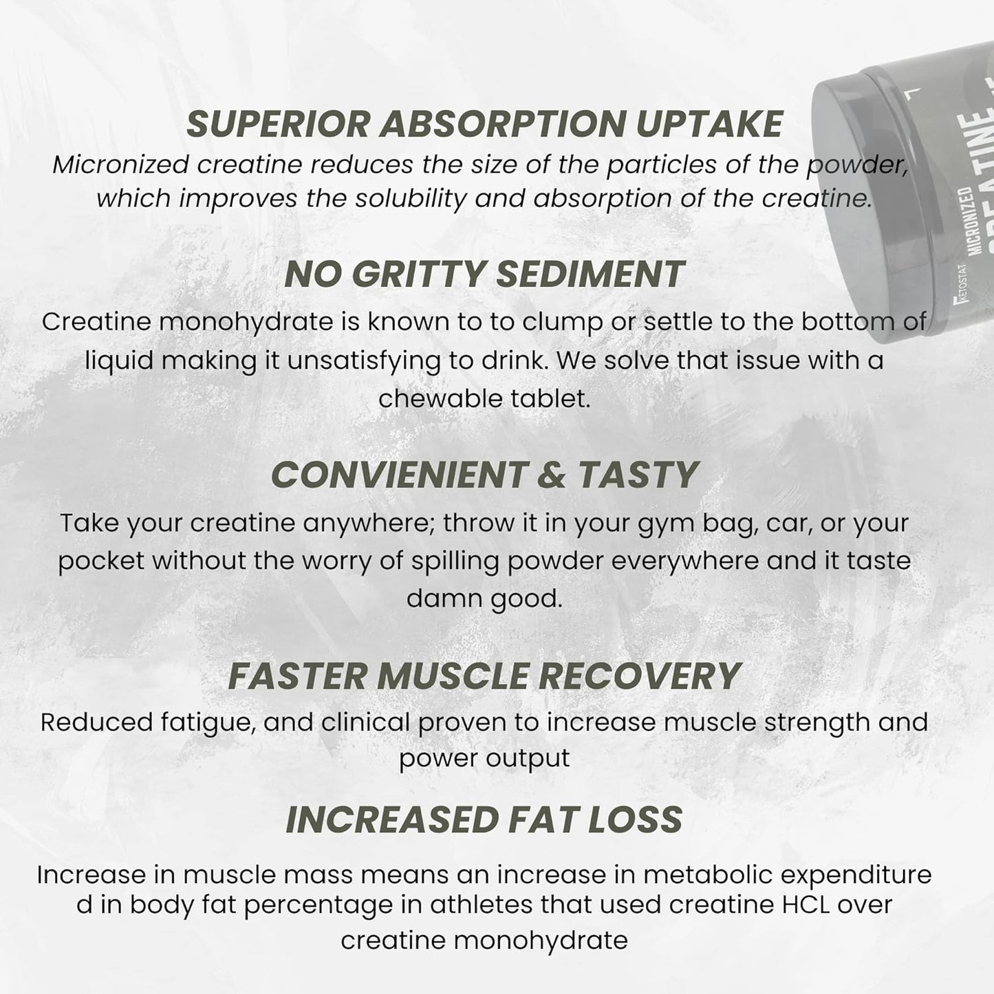 Ketostat Sour Razz Micronized Creatine Chews - 30 Day Supply - 150ct Chewables for Women & Men