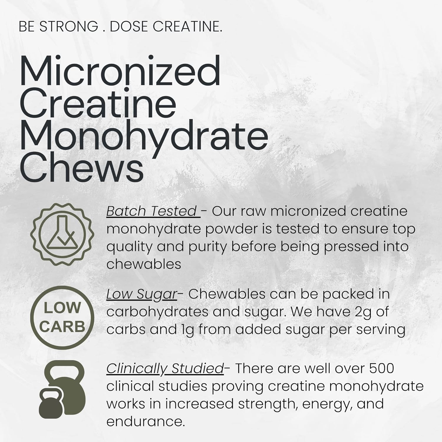 Ketostat Sour Razz Micronized Creatine Chews - 30 Day Supply - 150ct Chewables for Women & Men