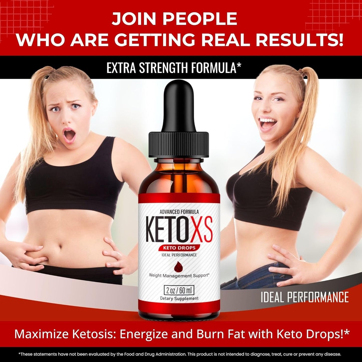 KetoXS Liquid Drops - All Natural Keto Formula for Maximum Strength and Overall Wellness - 2 Pack