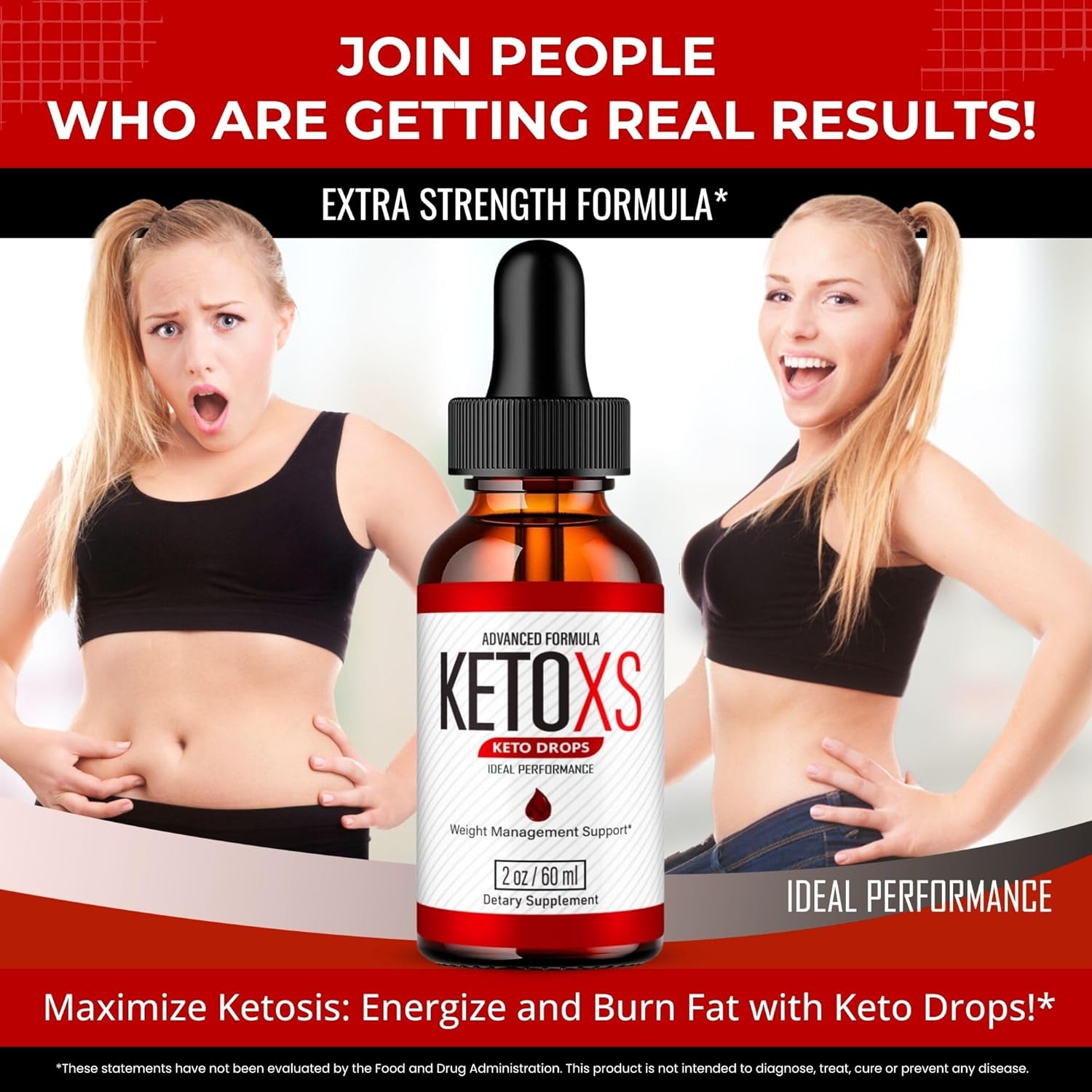 KetoXS Liquid Drops - All Natural Keto Formula for Maximum Strength and Overall Wellness - 2 Pack