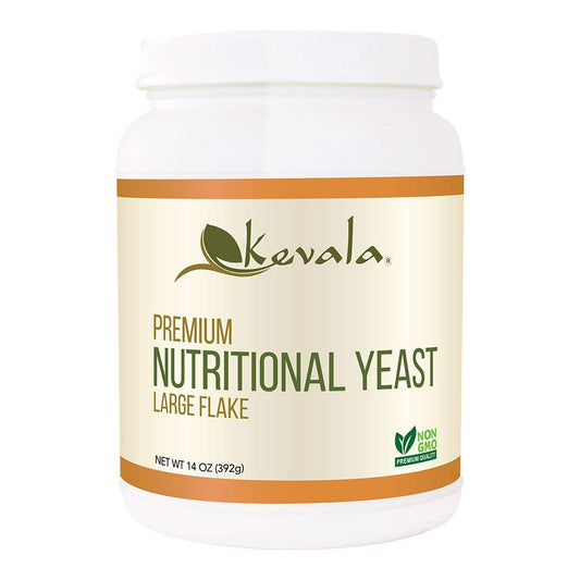 Kevala Nutritional Yeast Seasoning: Vegan, Low Sodium, Non-GMO, Gluten-Free, Kosher - 14 oz