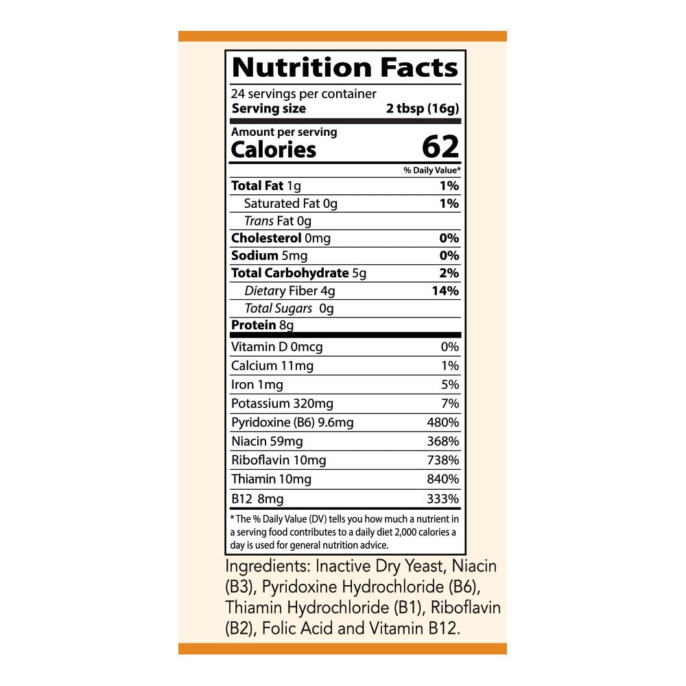 Kevala Nutritional Yeast Seasoning: Vegan, Low Sodium, Non-GMO, Gluten-Free, Kosher - 14 oz