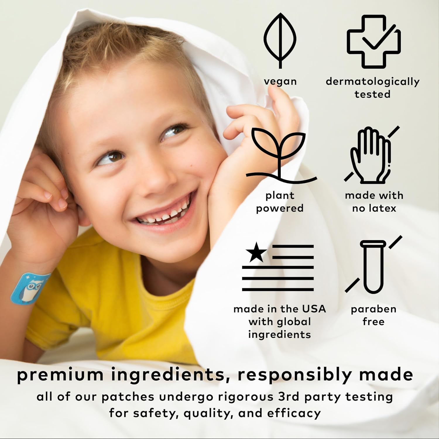 Kid Bedtime Natural Sleep Patch with Tart Cherry, Chamomile, and Skullcap - 36 Patches