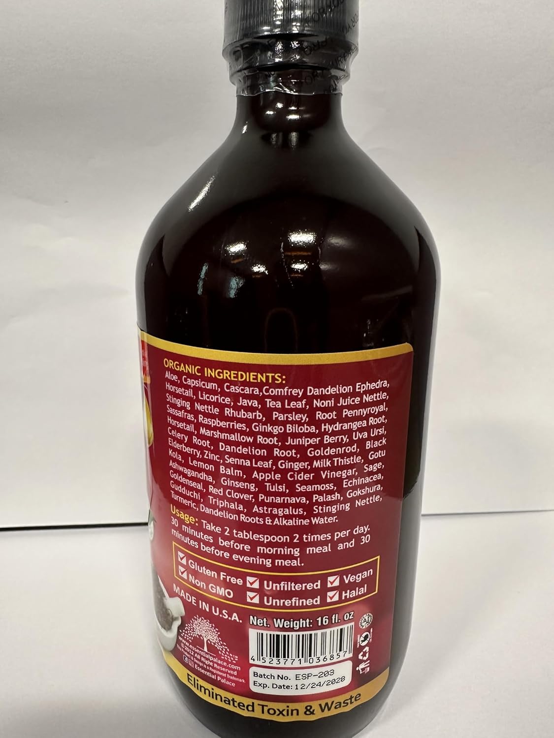 Kidney and Bladder Balance Tonic for Essential Palace - Natural Care for Kidney Health