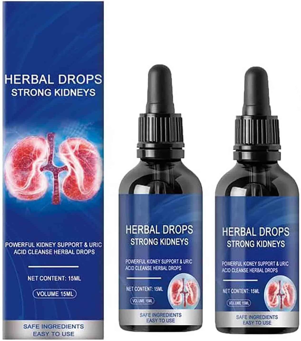 Kidney Care Herbal Drops for Strong and Relaxing Kidneys - Oral Solution (2pcs)