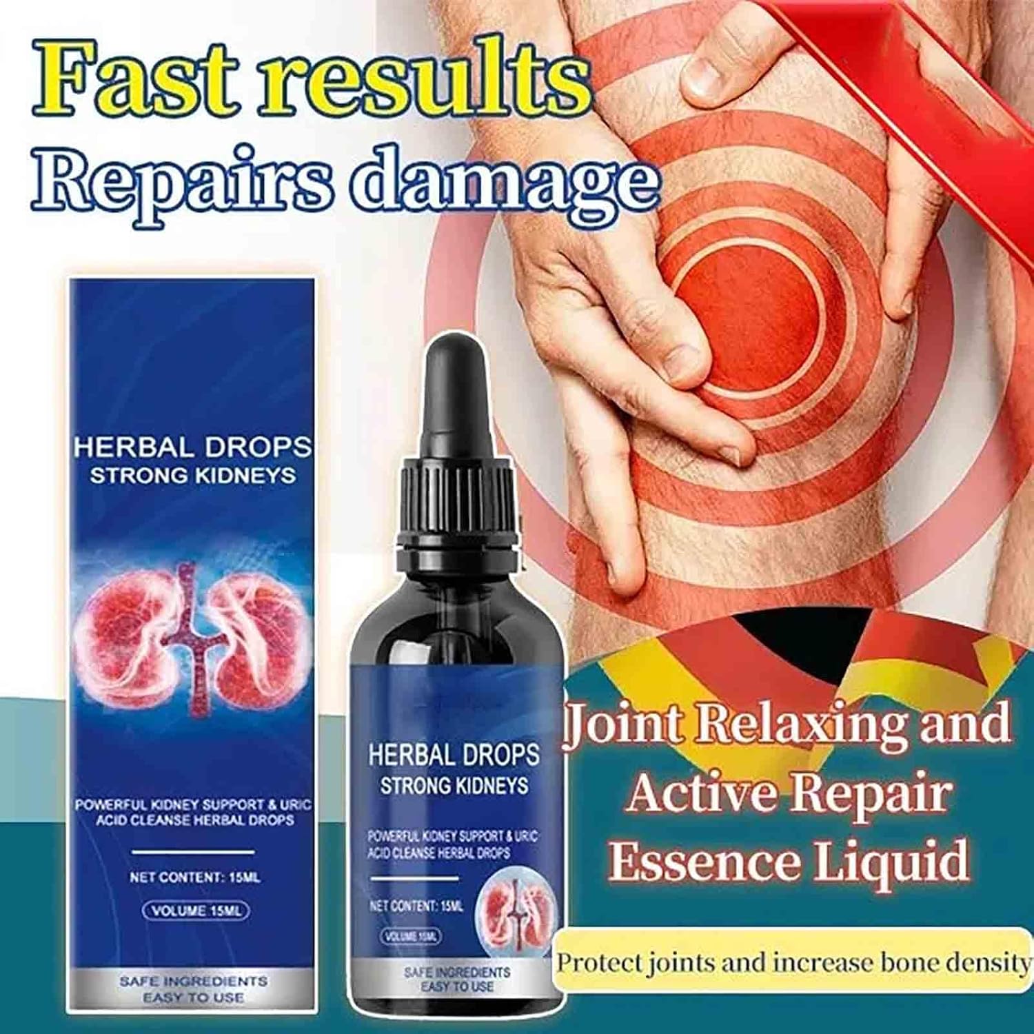 Kidney Care Herbal Drops for Strong and Relaxing Kidneys - Oral Solution (2pcs)