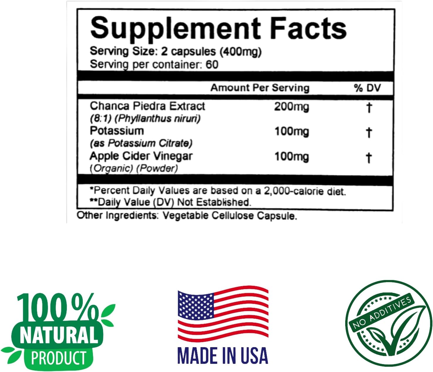 KidneyCleanse Herbal Supplement with Chanca Piedra for Kidney and Gallstone Support - 120 Capsules