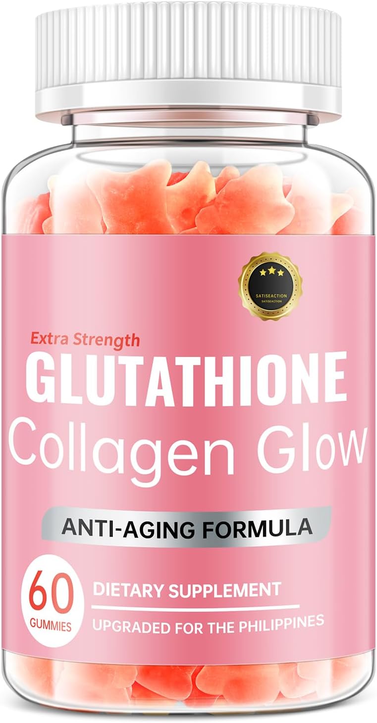 Korean Glutathione Collagen Glow Gummies for Dark Spots - Organic Anti-Aging Skin Care (60/120Pcs)