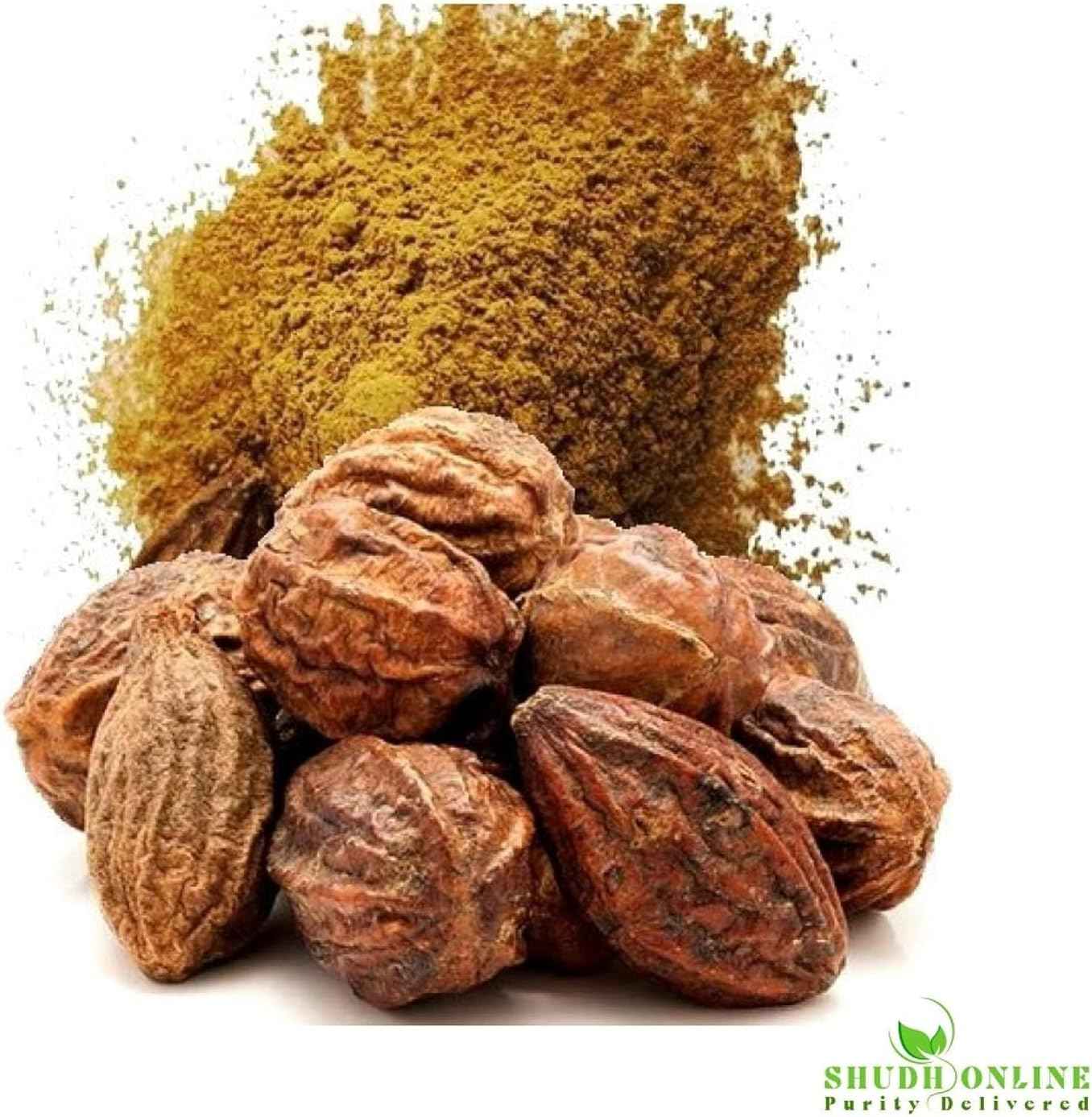 KRISTINA Harad Powder, Haritaki, Inknut Powder, Haralu (100 Grams), Harar, Karakkaya, Kaudukai, Terminalia Chebula for  Slimming Formula , Digestion, Face, Dark Circles