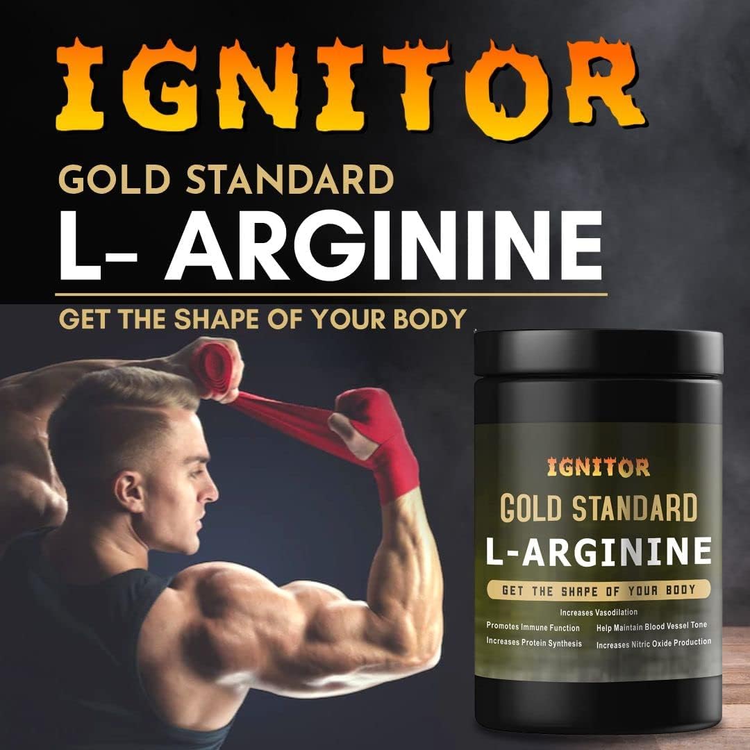 L-Arginine Powder Supplement for Muscle Growth - 300gm Amino Acid Supplement for Men and Women