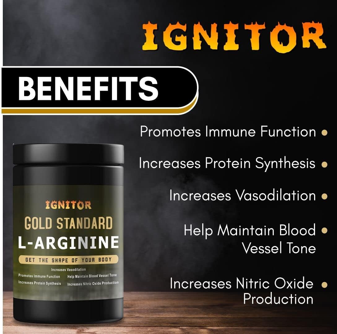 L-Arginine Powder Supplement for Muscle Growth - 300gm Amino Acid Supplement for Men and Women