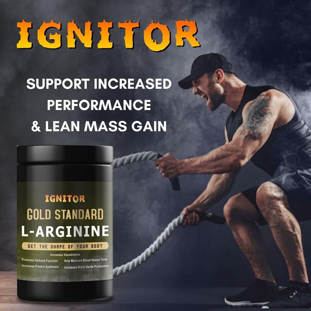 L-Arginine Powder Supplement for Muscle Growth - 300gm Amino Acid Supplement for Men and Women
