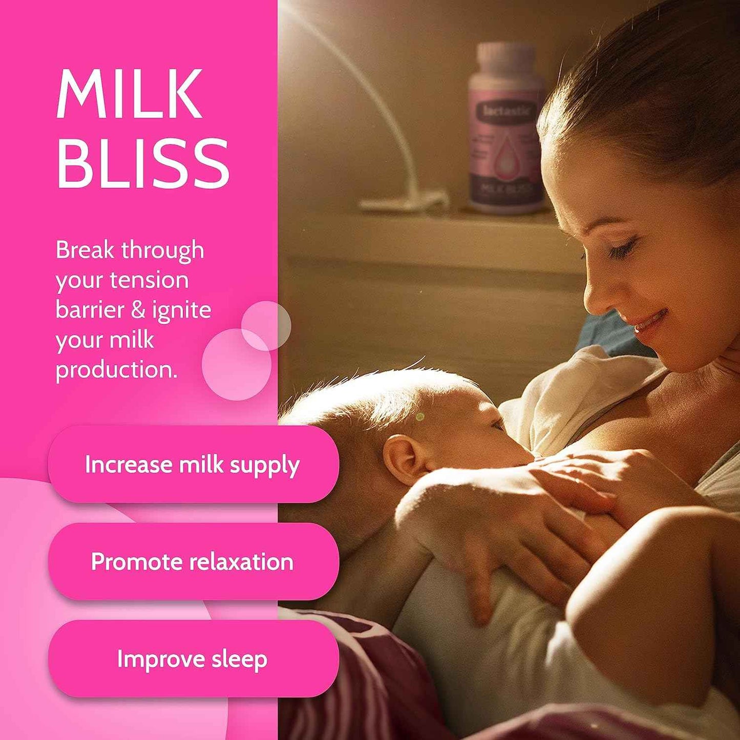 Lactastic® Perfect Start Bundle - High Potency Organic Lactation Supplements - Milkology, Milkcraft & Milk Bliss - 210 Vegan Capsules