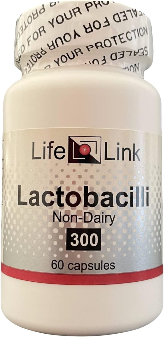 Lactobacilli Complex Supplement | 10 Billion CFU | 60 Capsules | Supports Gut Health, Regularity | Gluten Free, Non-GMO | USA Made