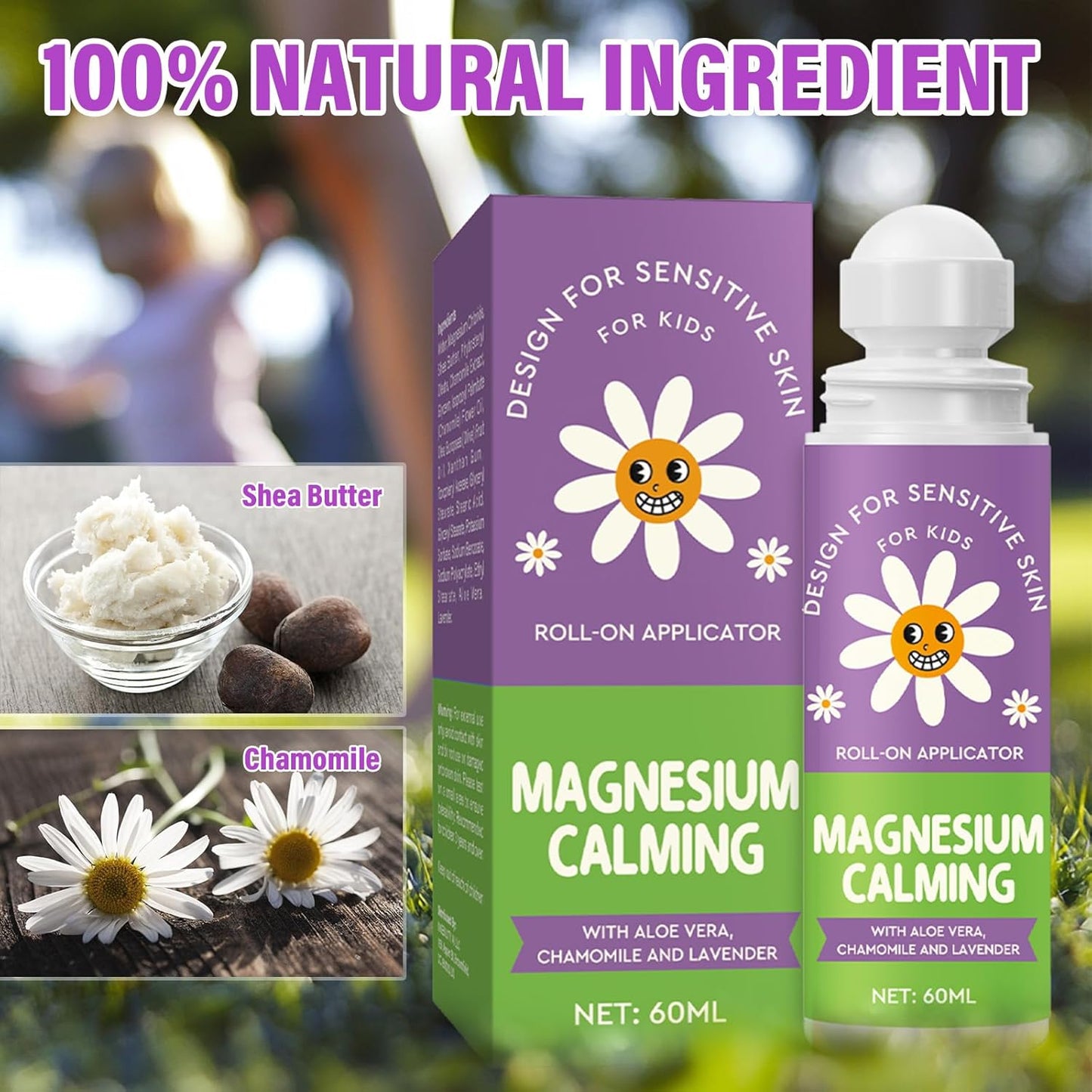 LAORICI Kids Magnesium Sleep Lotion - Calming Magnesium Oil for Bedtime Relaxation (60ML)