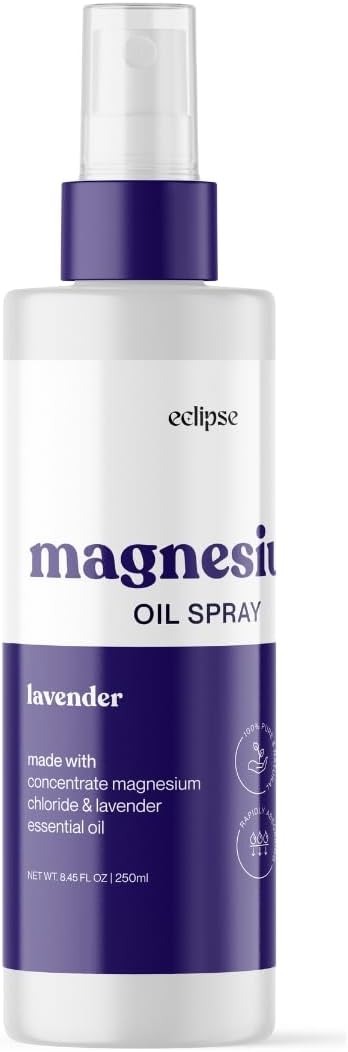 Lavender Magnesium Oil Spray for Better Sleep and Muscle Recovery, 8.45 fl oz