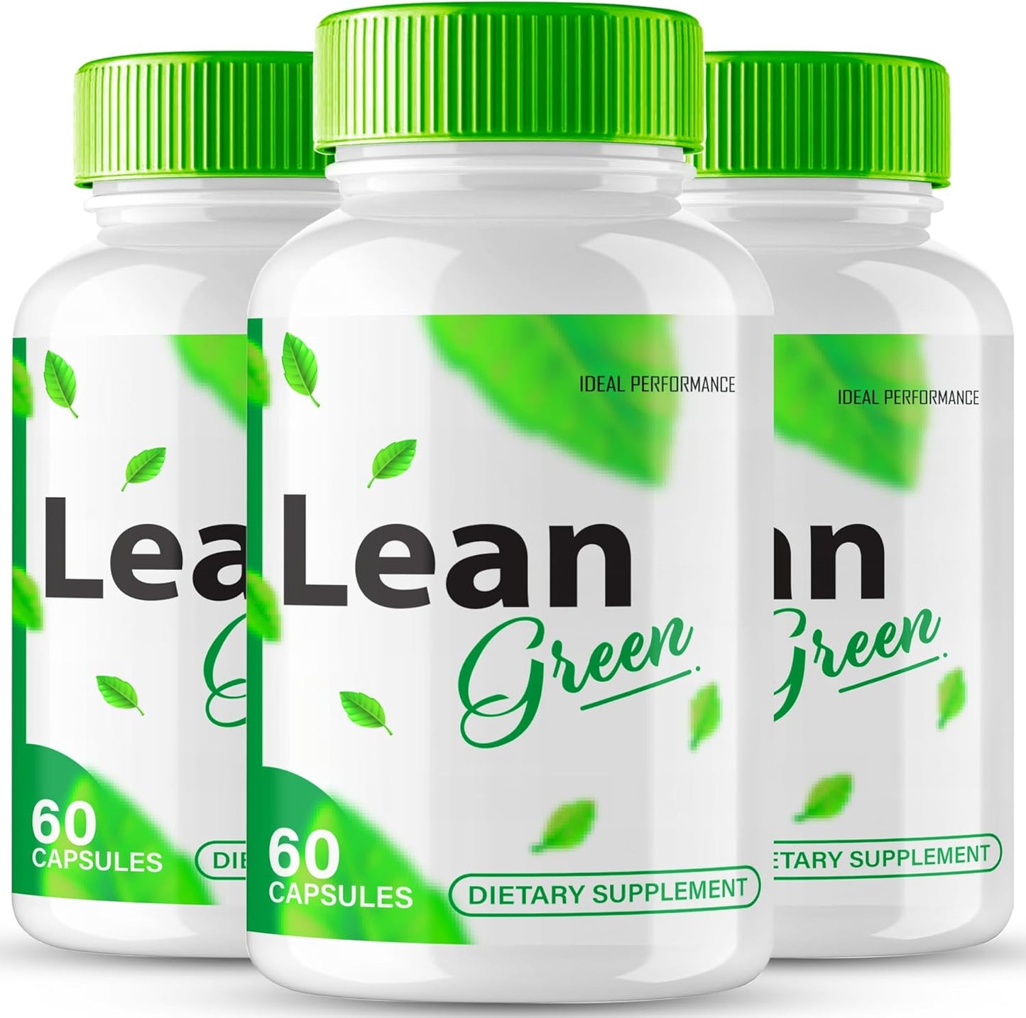 LeanGreen Advanced Formula Keto Capsules - Maximum Strength All Natural Supplement Pills for Ideal Performance (3 Pack)