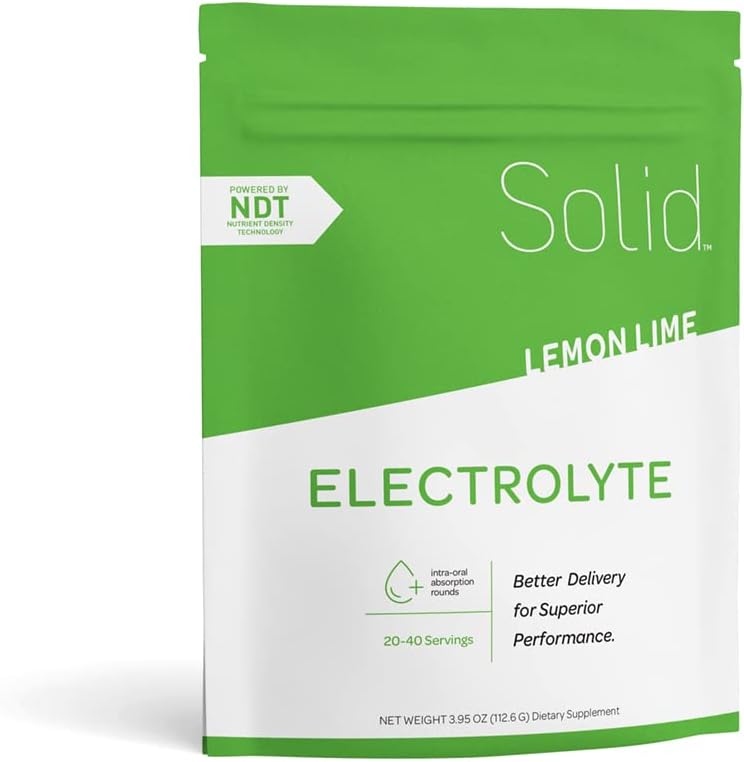 Lemon-Lime Electrolyte Tablets - 80 Pack of Solid Rounds