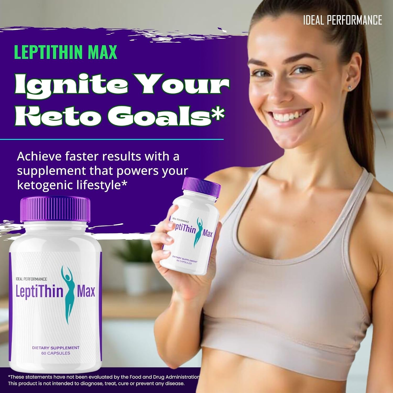 LeptithinMax Keto Capsules - Maximum Strength Advanced Formula Supplement (2 Pack)