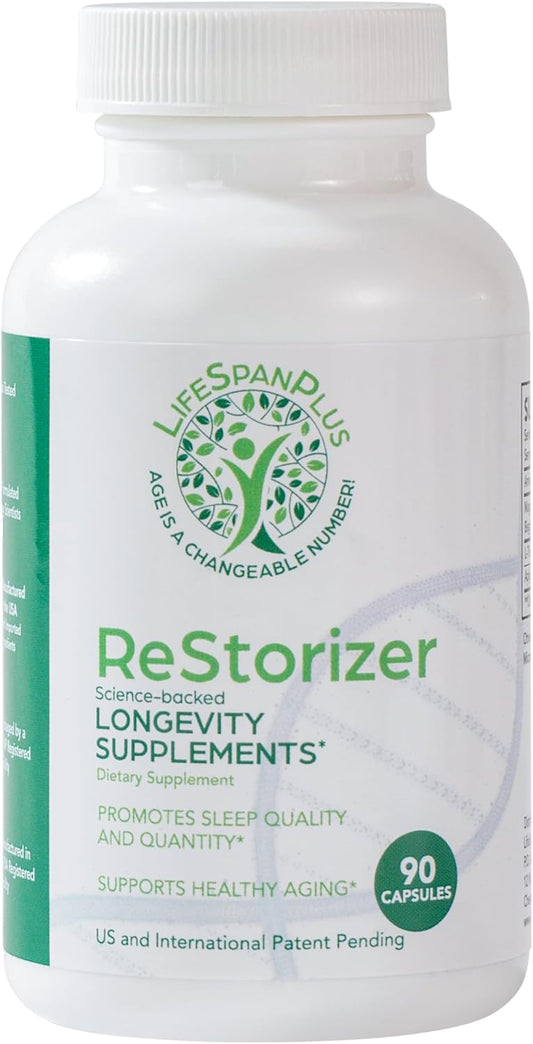 LifeSpanPlus ReStorizer Longevity Supplement - 90 Capsules for Enhanced Health and Vitality