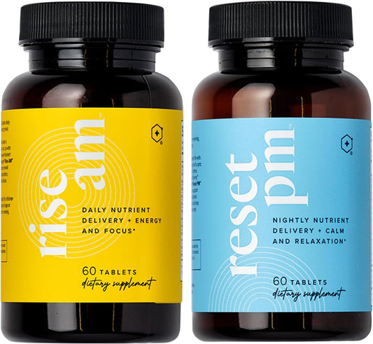 LifeVantage Rise AM & Reset PM System - Multivitamin Supplement for Men and Women with Vitamins, Minerals, and Adaptogens - 60 Tablets
