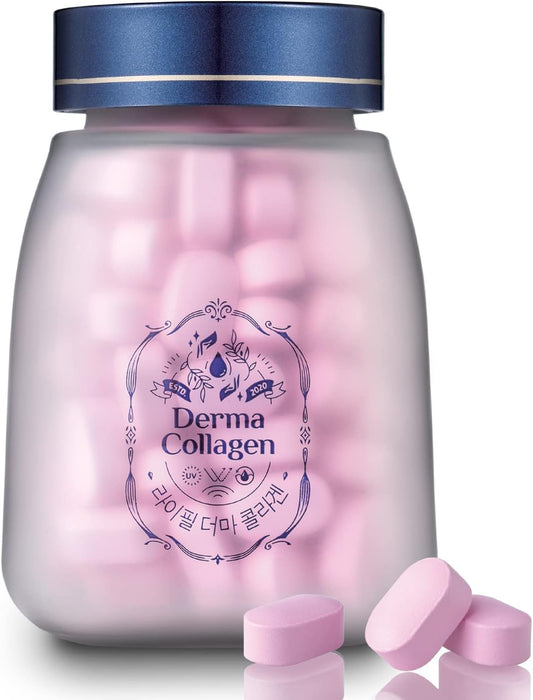 Lifill Derma Collagen-Luxury Pack: Skin Care Tablets with Biotin, Vitamin C, D, E, Collagen Peptides, Zinc, and Selenium - Reduce Wrinkles, Tighten Skin, Boost Hair Skin Nails (84 Tablets x 4 Units)