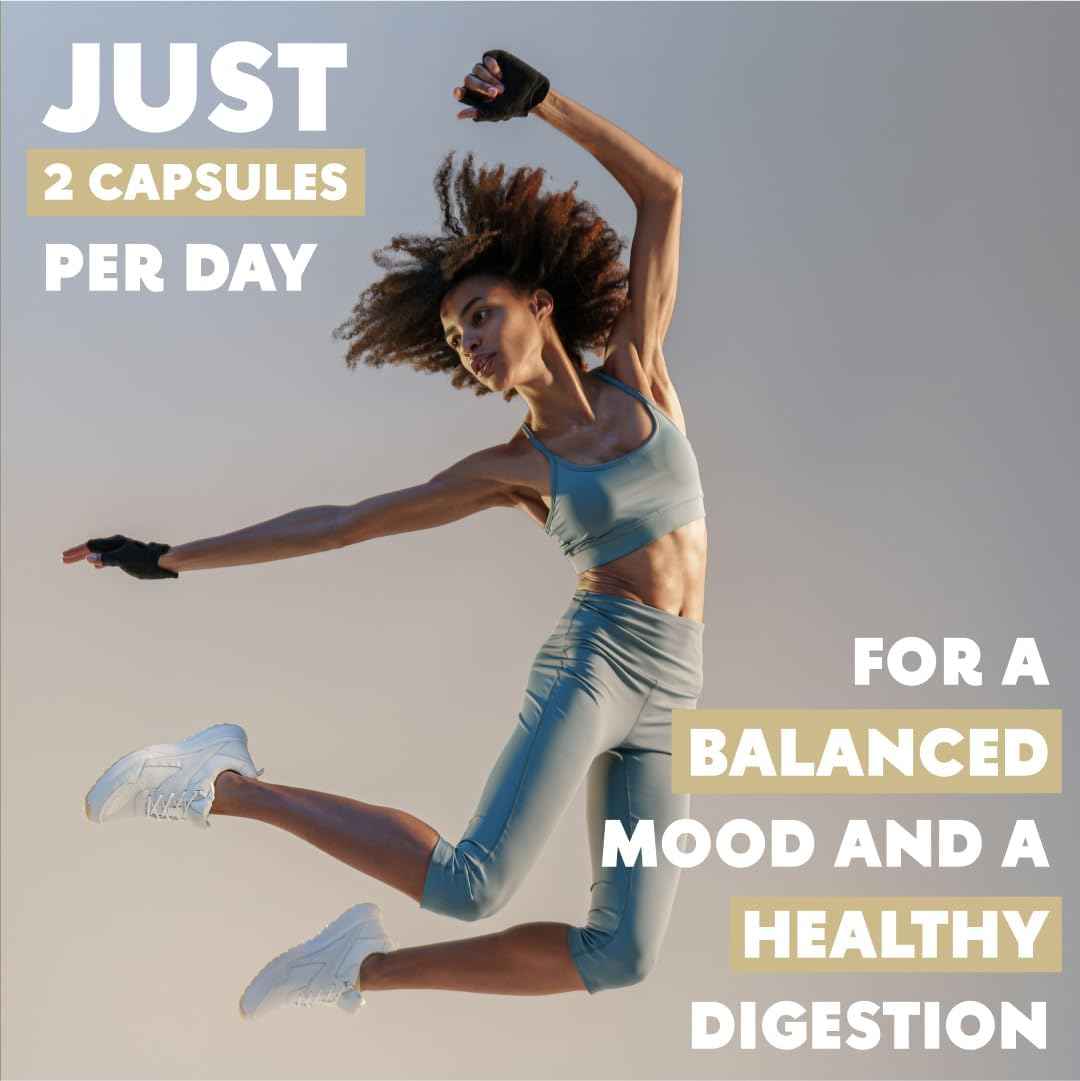 Lions Mane Supplement Capsules - Nootropic Mushroom Supplement for Brain, Memory & Immune Support | Fruiting Body Extract for Focus, Energy & Cognitive Wellness | 60 Vegan Capsules