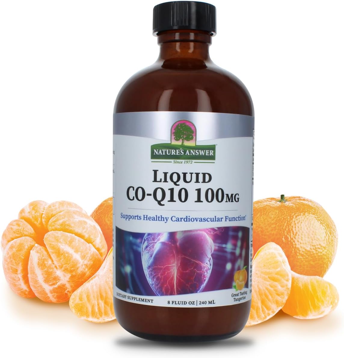 Liquid CO-Q10 8oz: Vegan, Gluten-Free Cardiovascular Support Formula