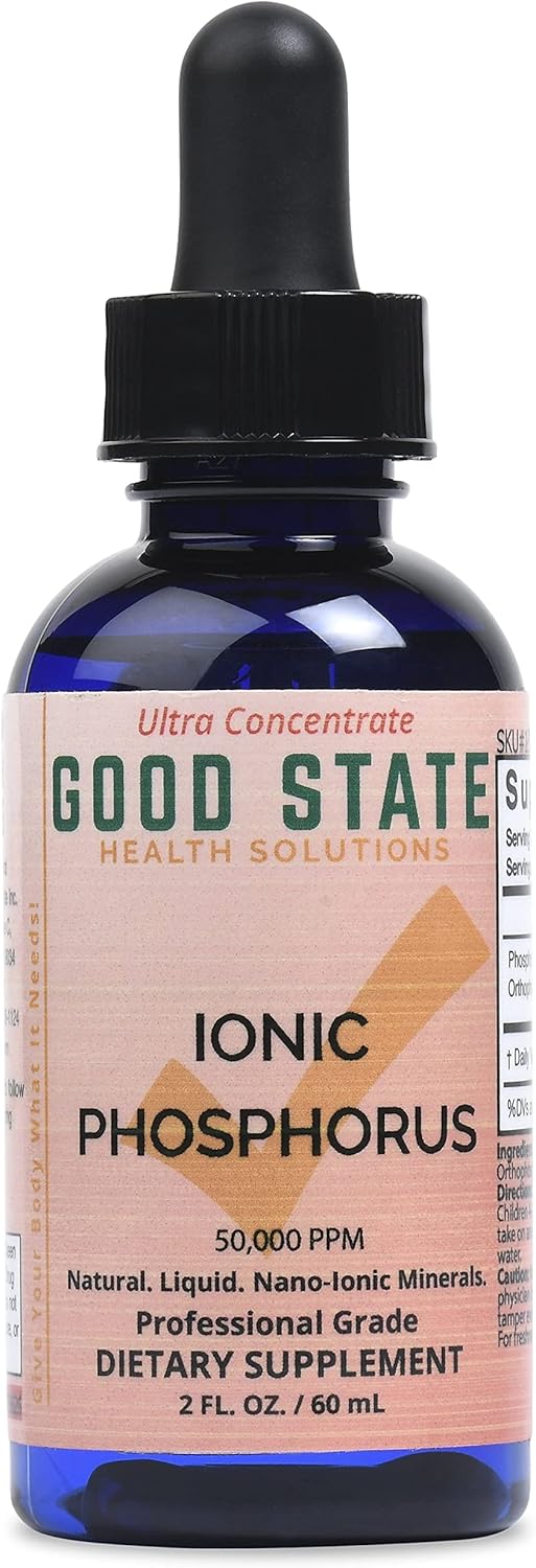 Liquid Ionic Phosphorus Supplement | Homeopathic Digestion Support | Boost Nutrient Absorption | 100 Servings | 50 mL Bottle