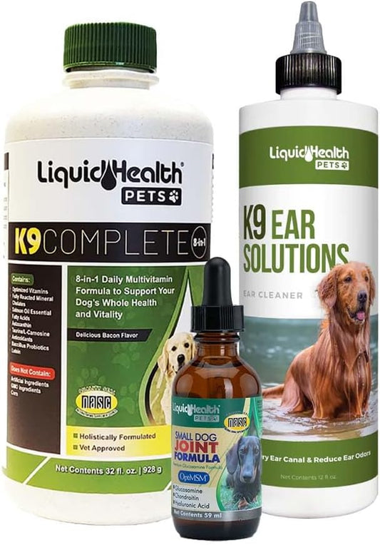 LIQUIDHEALTH Puppy Holistic Health Starter Pack - All-Natural Supplements & Care Products