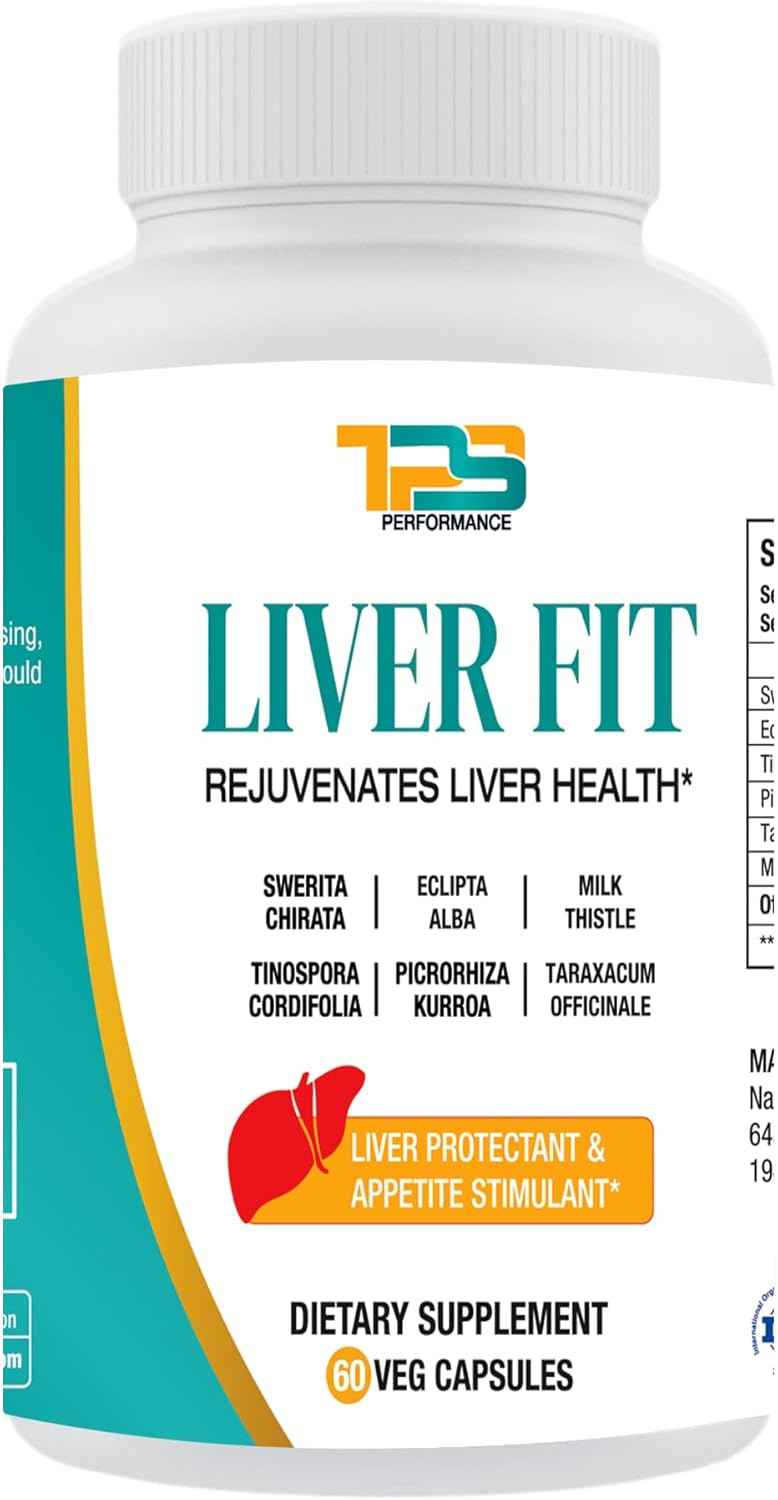 Liver Fit | Liver Cleanse, Detox & Repair Formula - Natural Liver Support Supplement with Milk Thistle Extract, Phyllanthus Amarus Extract, Picrorhiza Kurrora Extract, 60 Capsules