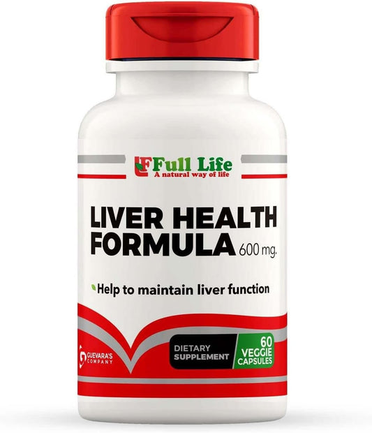 Liver Health Supplement - 60 Vegetarian Capsules for Full Life Support