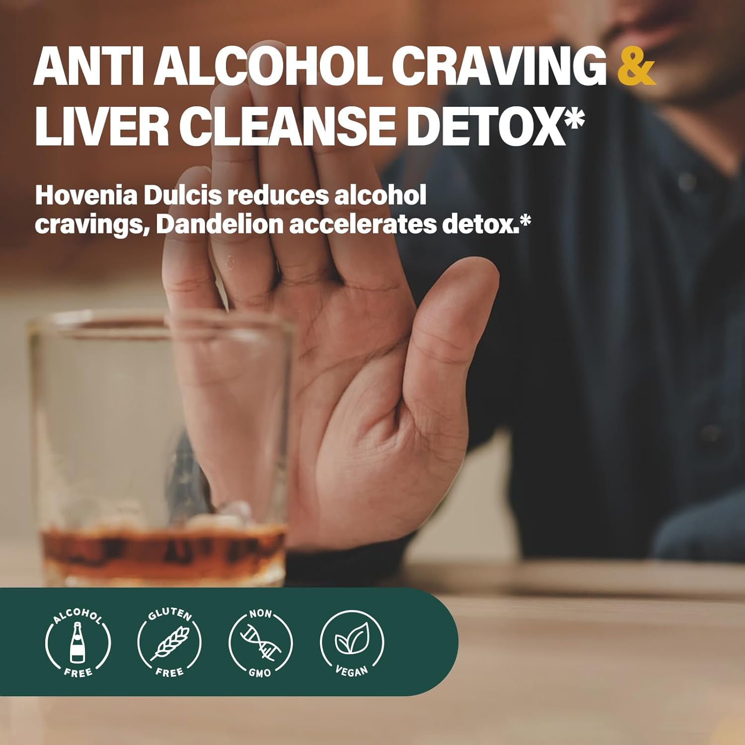 Liver Health Support: Herbal Kudzu Root Drops for Liver Cleanse Detox - 2oz Herbal Extract Blend