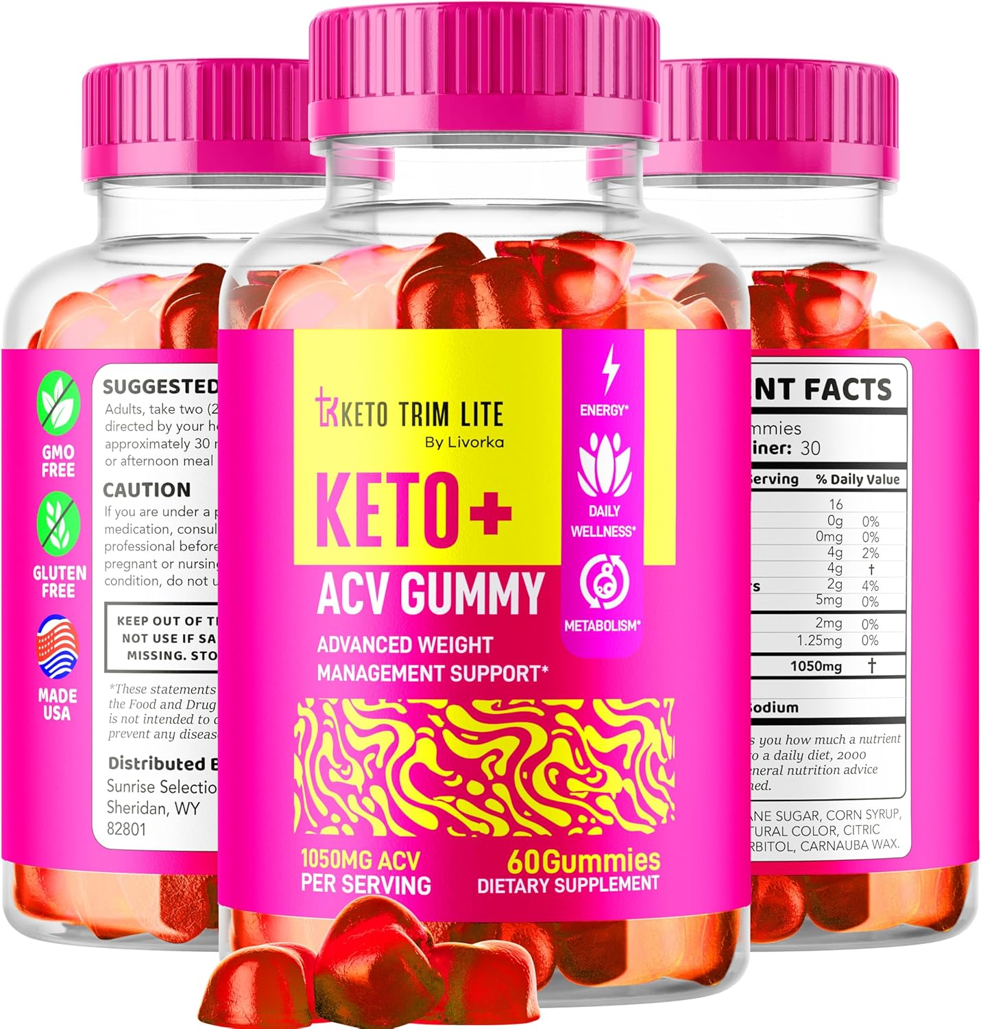 LIVORKA KetoLite Gummies - 60 Gummies Supply for 30 Days