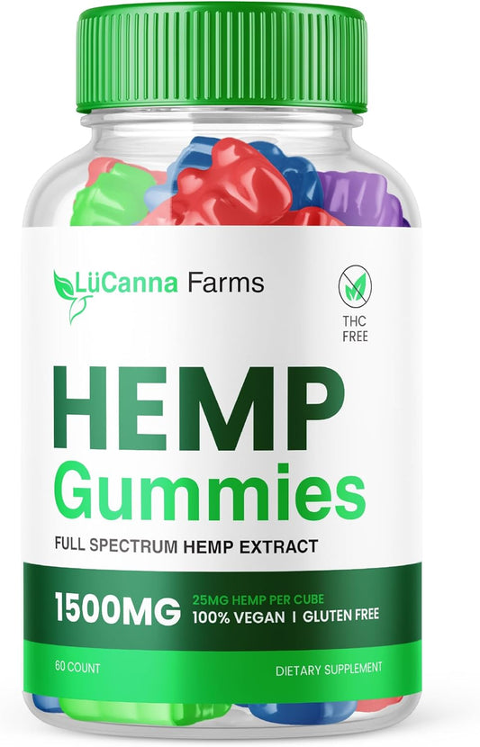 Lucanna Farms metabolism booster Gummies - Advanced Formula for Maximum Performance (1500mg, 60 Gummies)