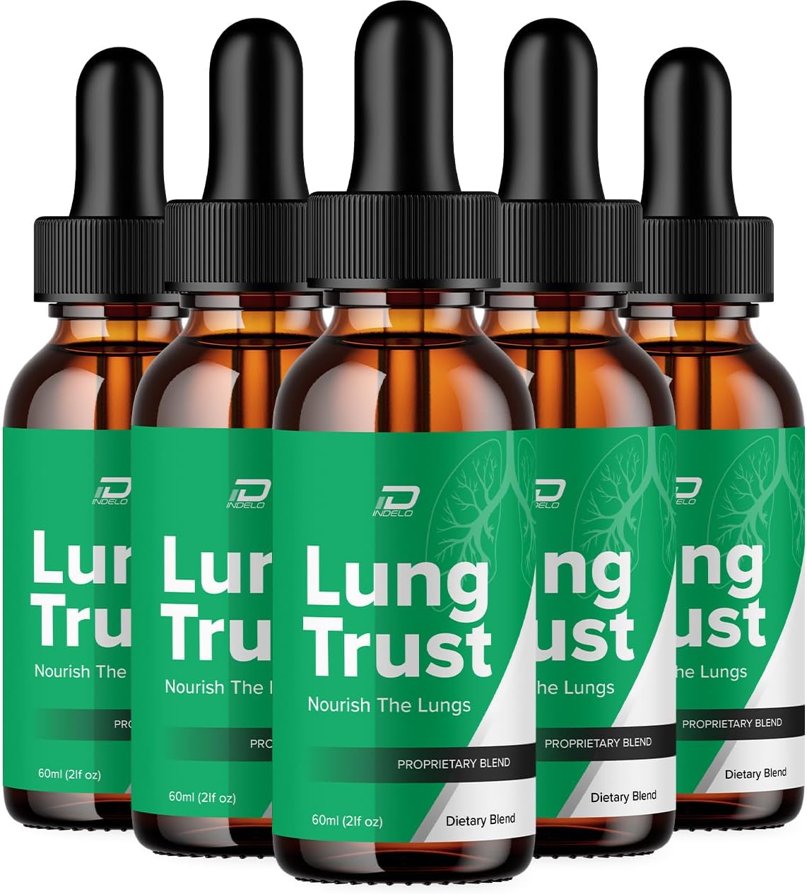 Lung Trust Liquid Supplement Drops - Maximum Strength 5 Month Supply