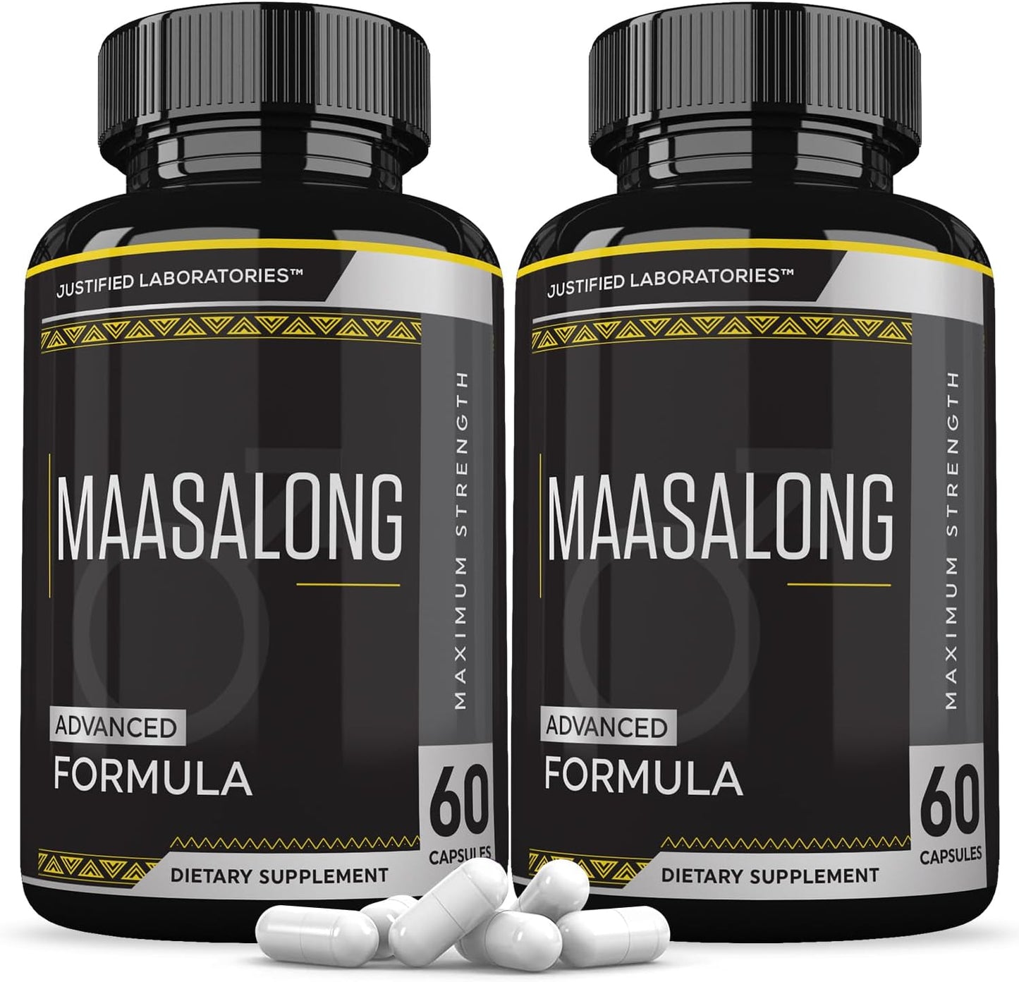 Maasalong Advanced Men's Health Formula 120 Capsules (2 Pack) by Justified Laboratories