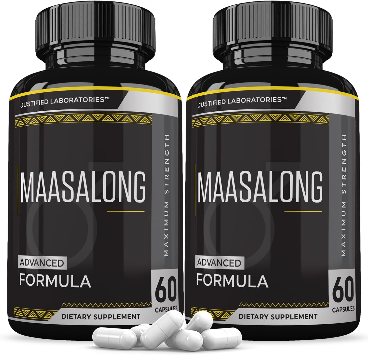 Maasalong Advanced Men's Health Formula 120 Capsules (2 Pack) by Justified Laboratories