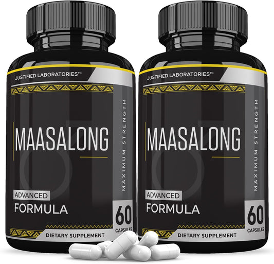 Maasalong Advanced Men's Health Formula 120 Capsules (2 Pack) by Justified Laboratories