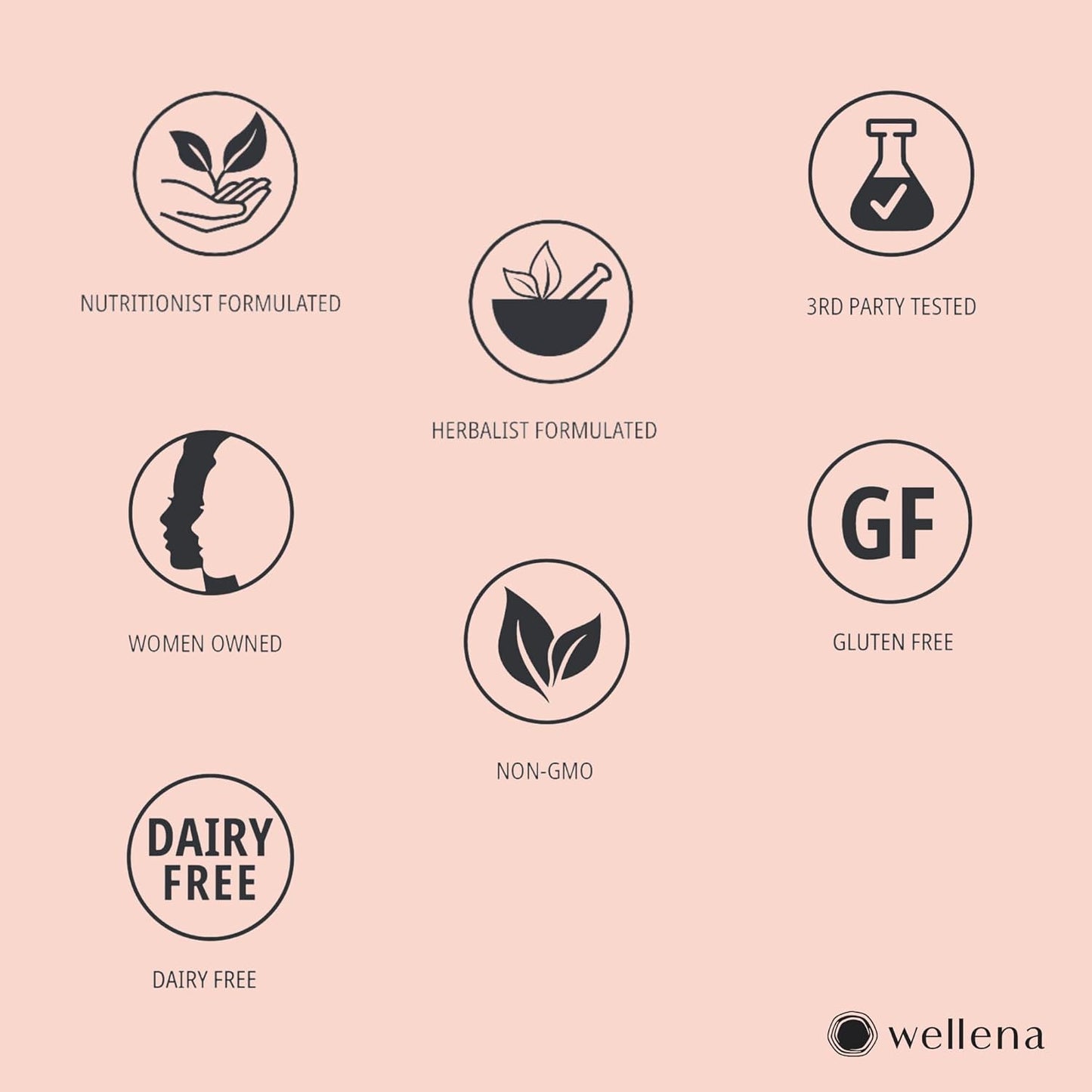 Magdalena's Wellena Wise Women’s Balance | Herbal, Vitamin, and Mineral Blend for Hormonal Balance in Menopause | 120 Capsules