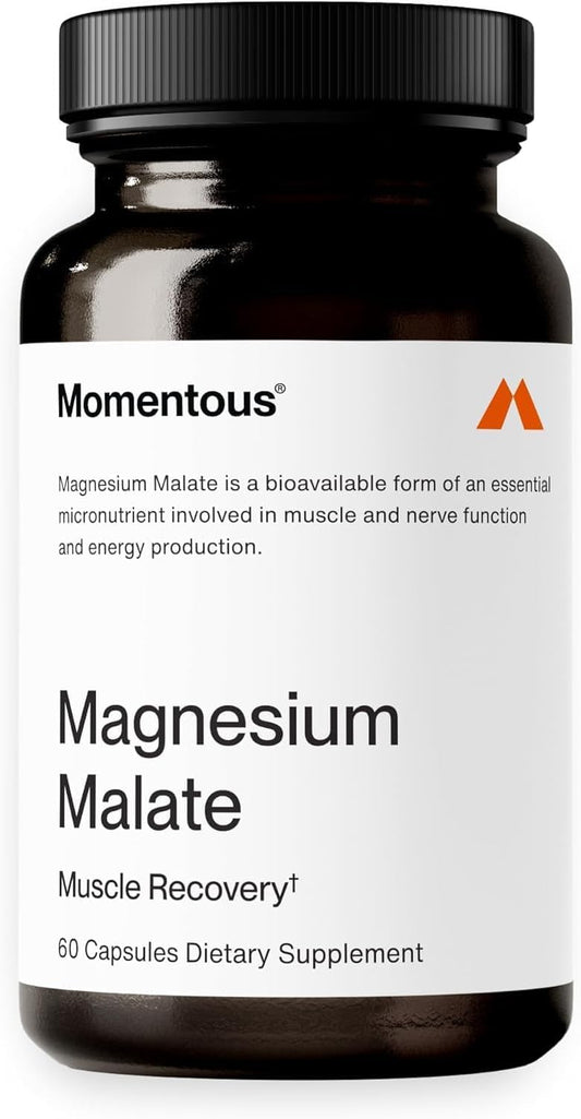 Magnesium Malate Capsules - 60 Count, 30 Day Supply, Informed Choice & Sport Certified