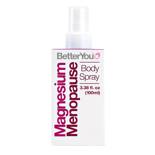 Magnesium Menopause Body Spray with Ylang-ylang and Clary Sage for Symptom Relief, Stress Reduction, and Sleep Support