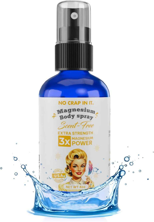 Magnesium Spray, Triple Action!- Your Way to Wellness | Immediate Relief with Our Unique Magnesium Glycinate,Citrate, Chloride Blend Spray (Scent Free)