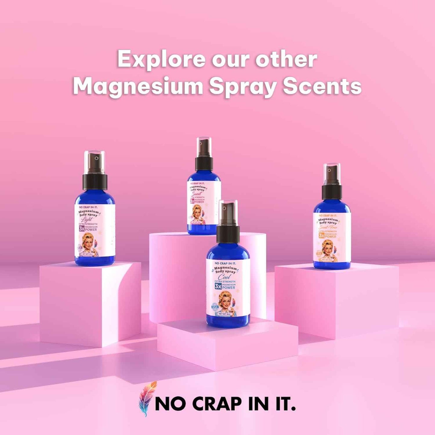 Magnesium Spray, Triple Action!- Your Way to Wellness | Immediate Relief with Our Unique Magnesium Glycinate,Citrate, Chloride Blend Spray (Scent Free)