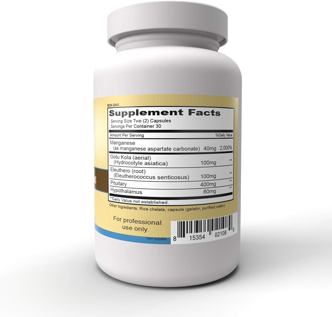 Maintain Healthy Hormone Levels with Priority One Vitamins Pituitary Plus Capsules - Supports Wellbeing of Endocrine System - 60 Capsules