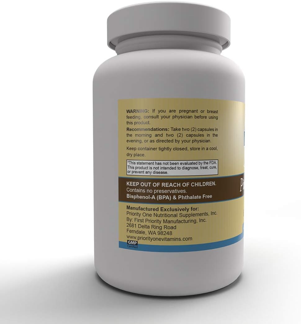 Maintain Healthy Hormone Levels with Priority One Vitamins Pituitary Plus Capsules - Supports Wellbeing of Endocrine System - 60 Capsules
