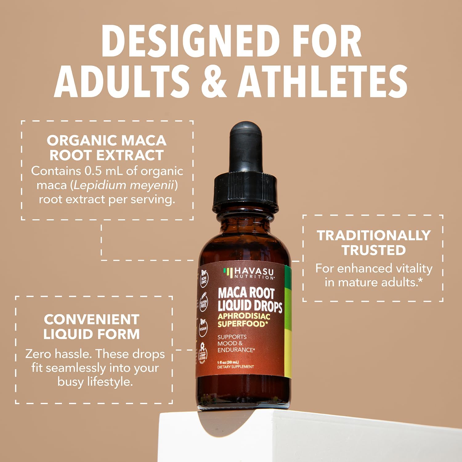 Male Endurance Bundle: L-Arginine Gummies and Organic Maca Root Liquid Drops by Havasu Nutrition